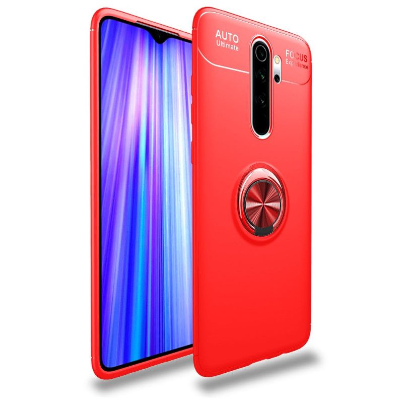 Hoesje Xiaomi Redmi Note 8 Pro Rood Zwart Roterende Ring