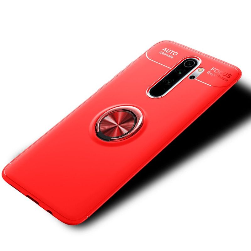 Hoesje Xiaomi Redmi Note 8 Pro Rood Zwart Roterende Ring