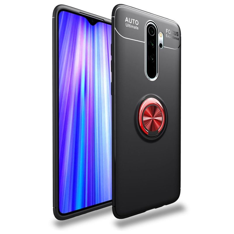 Hoesje Xiaomi Redmi Note 8 Pro Rood Zwart Roterende Ring