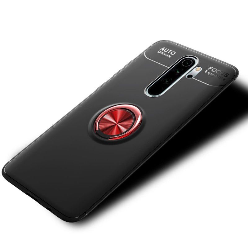 Hoesje Xiaomi Redmi Note 8 Pro Rood Zwart Roterende Ring