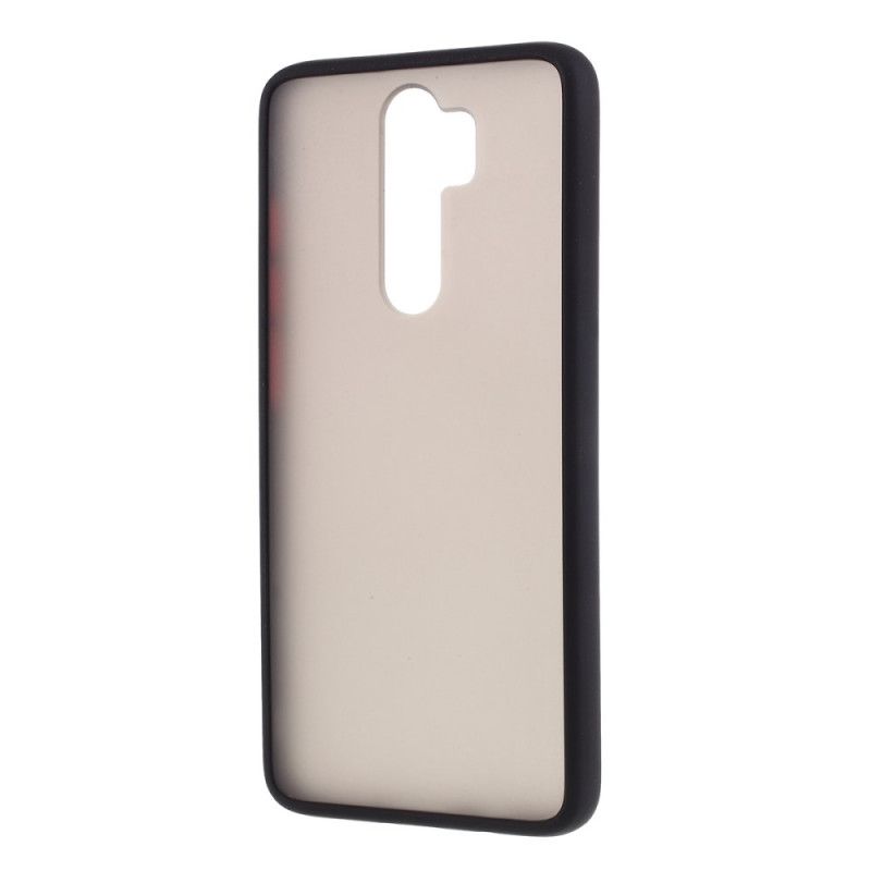 Hoesje Xiaomi Redmi Note 8 Pro Wit Zwart Hybride Siliconen Velgontwerp
