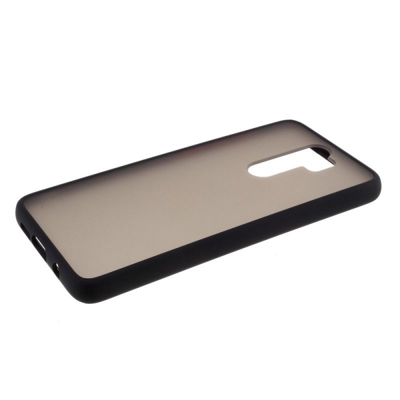 Hoesje Xiaomi Redmi Note 8 Pro Wit Zwart Hybride Siliconen Velgontwerp