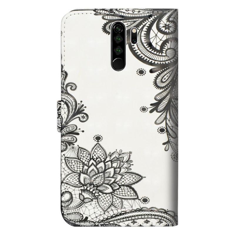 Leren Hoesje voor Xiaomi Redmi Note 8 Pro Chique Kant