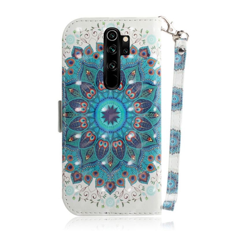 Leren Hoesje voor Xiaomi Redmi Note 8 Pro Meesterlijke Mandala Met String
