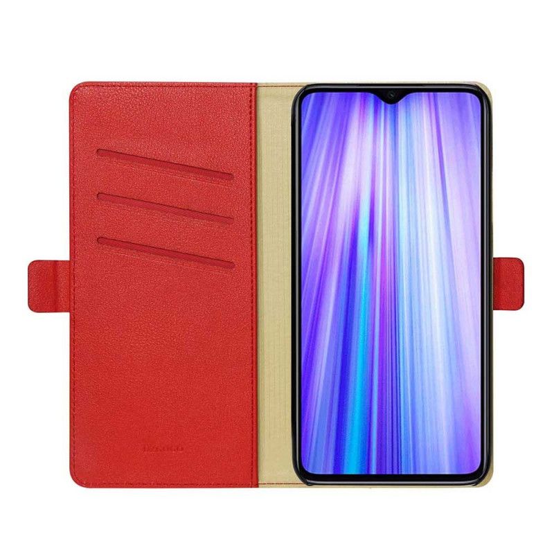 Leren Hoesje voor Xiaomi Redmi Note 8 Pro Roségoud Dzgogo Milo-Serie