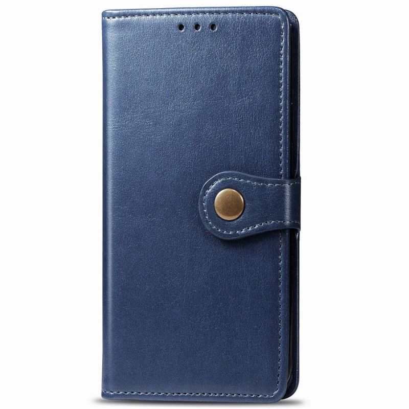 Leren Hoesje Xiaomi Redmi Note 8 Pro Groen Rood Kunstleer En Vintage Sluiting