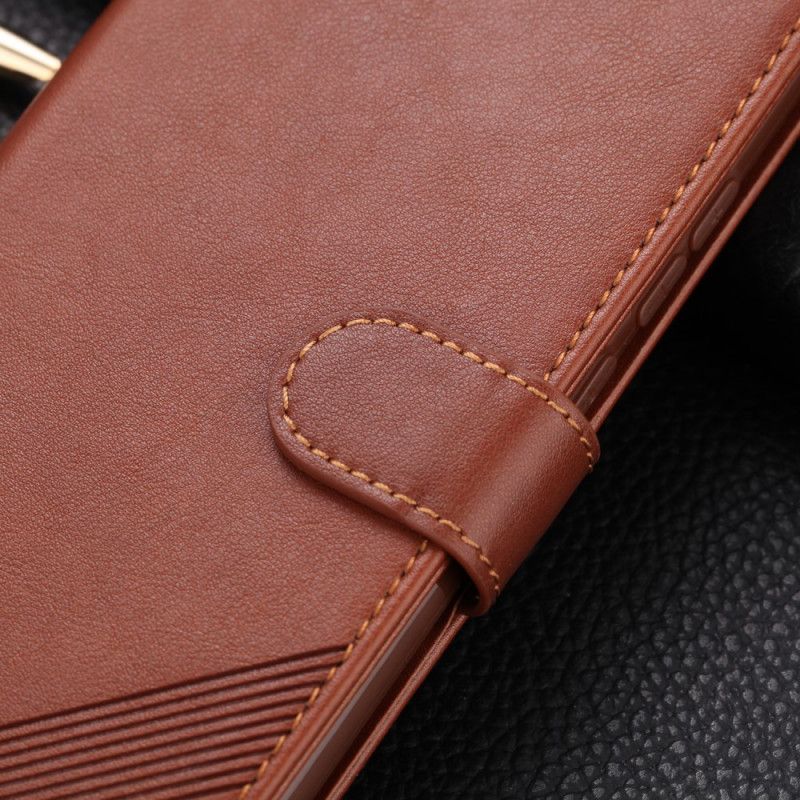 Leren Hoesje Xiaomi Redmi Note 8 Pro Rood Zwart Azns Kunstleer