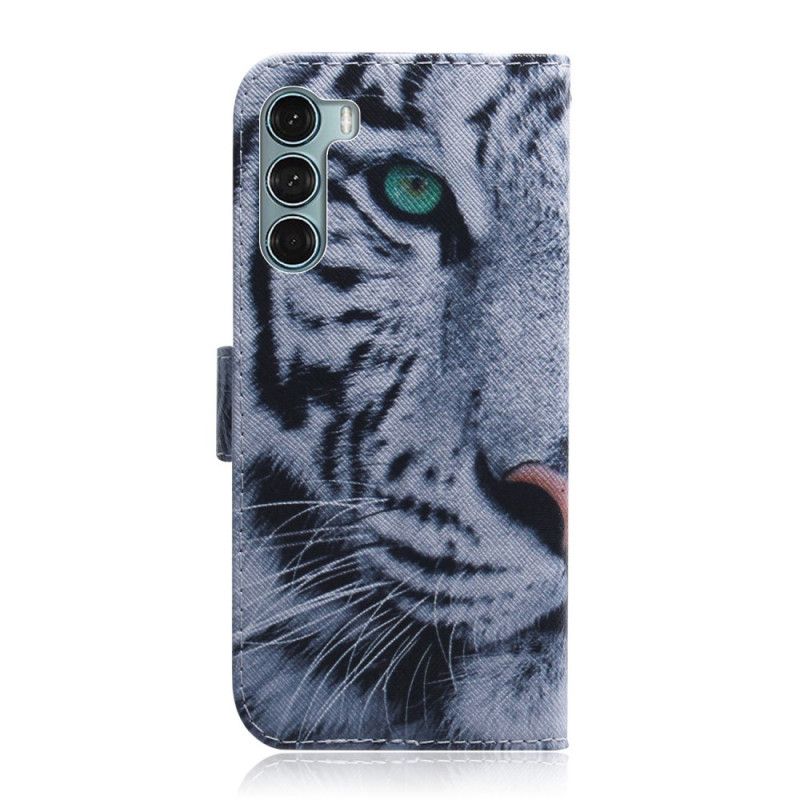 Bescherming Hoesje Moto G200 5g Tijgergezicht