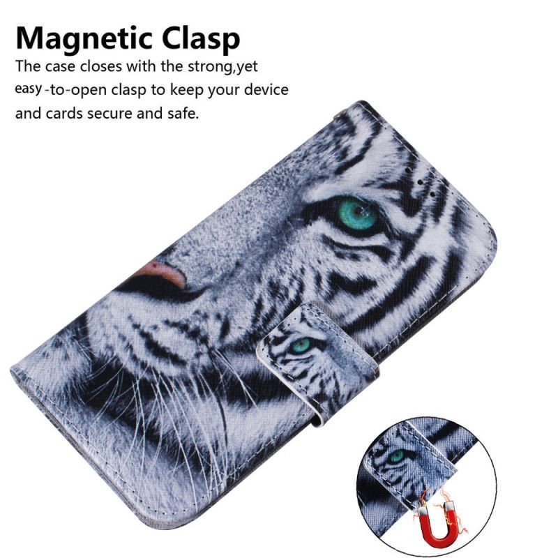 Bescherming Hoesje Moto G200 5g Tijgergezicht