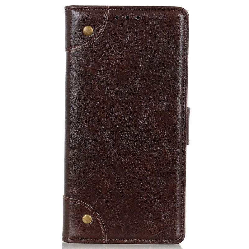 Leren Hoesje Moto G200 5g Antiek Nappaleer Effect Bescherming Hoesje