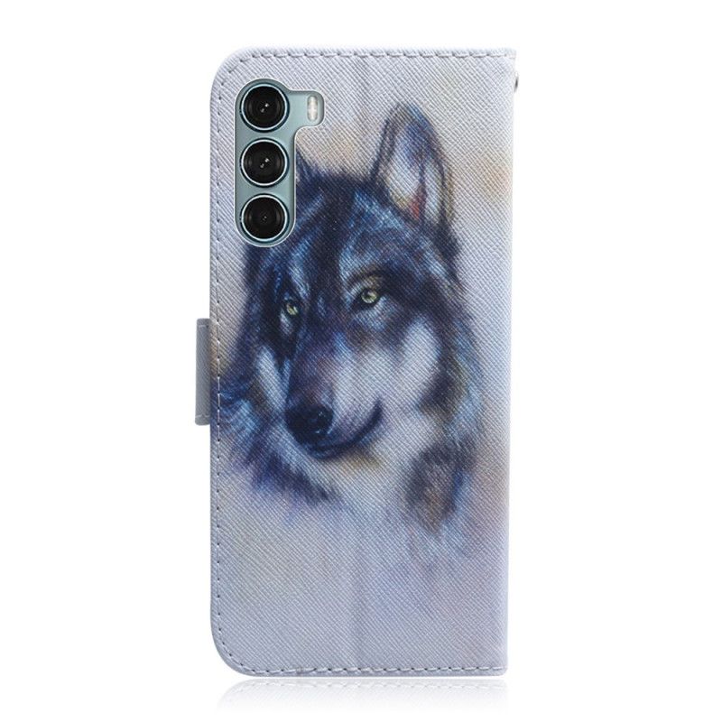 Leren Hoesje Moto G200 5g Hondenlook