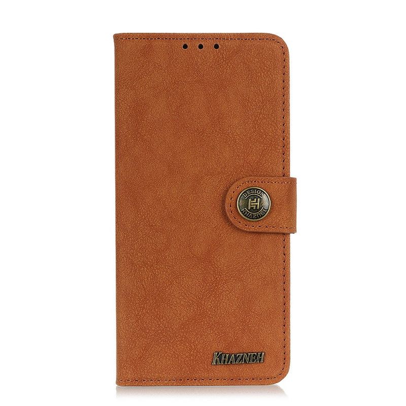 Leren Hoesje Voor Moto G200 5g Khazneh Retro Splitleer