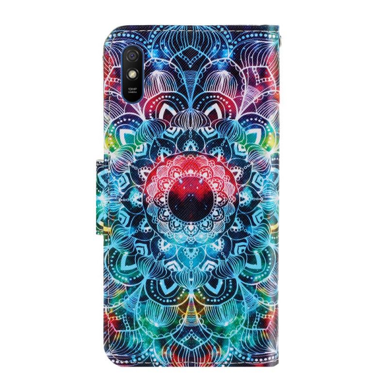 Bescherming Hoesje Xiaomi Redmi 9A Telefoonhoesje Flitsende String Mandala