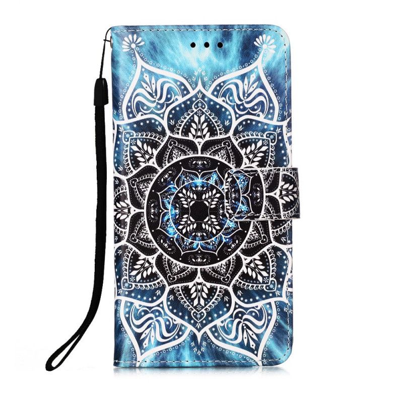 Bescherming Hoesje Xiaomi Redmi 9A Telefoonhoesje Zwarte String Mandala