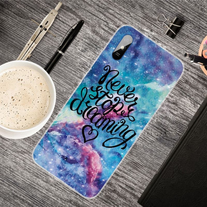 Case Hoesje Xiaomi Redmi 9A Telefoonhoesje Stop Nooit Met Dromen