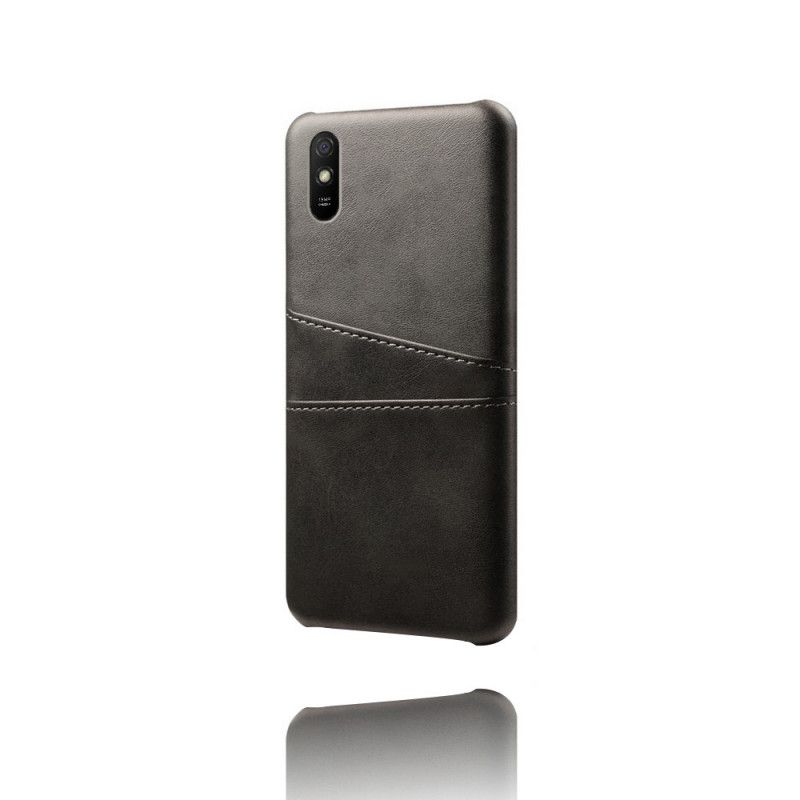 Cover Hoesje Xiaomi Redmi 9A Grijs Zwart Telefoonhoesje Kaarthouder