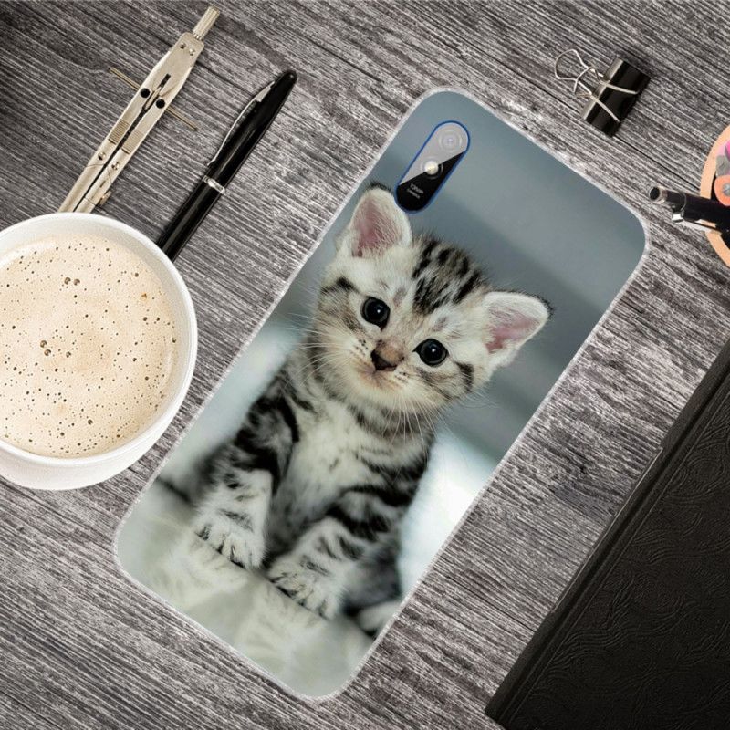 Cover Hoesje Xiaomi Redmi 9A Telefoonhoesje Kitten Kitten