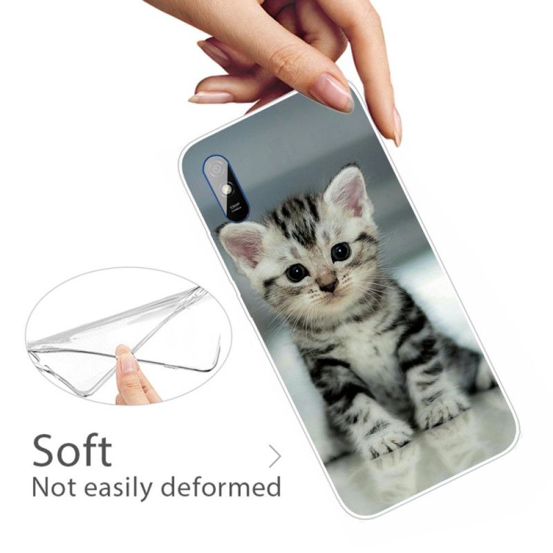 Cover Hoesje Xiaomi Redmi 9A Telefoonhoesje Kitten Kitten