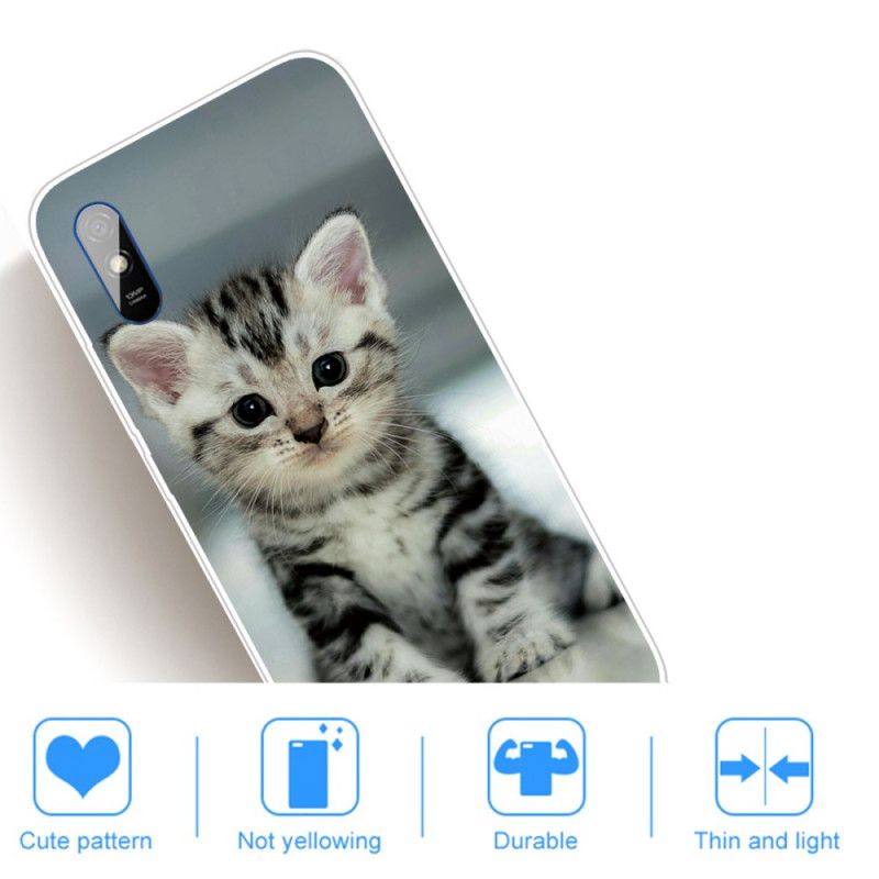 Cover Hoesje Xiaomi Redmi 9A Telefoonhoesje Kitten Kitten