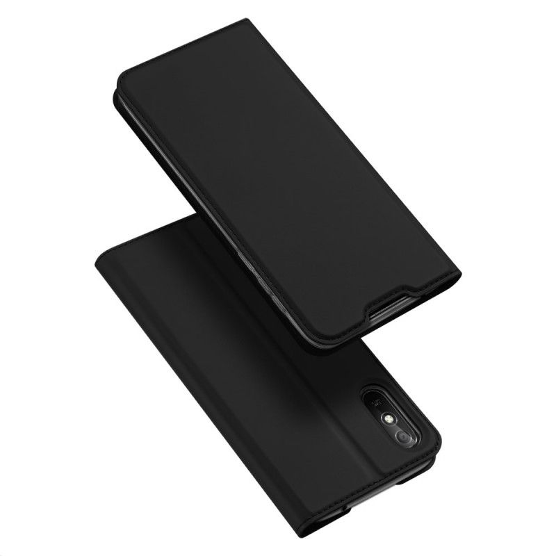 Folio-hoesje Xiaomi Redmi 9A Donkerblauw Zwart Pro Dux Ducis Huid