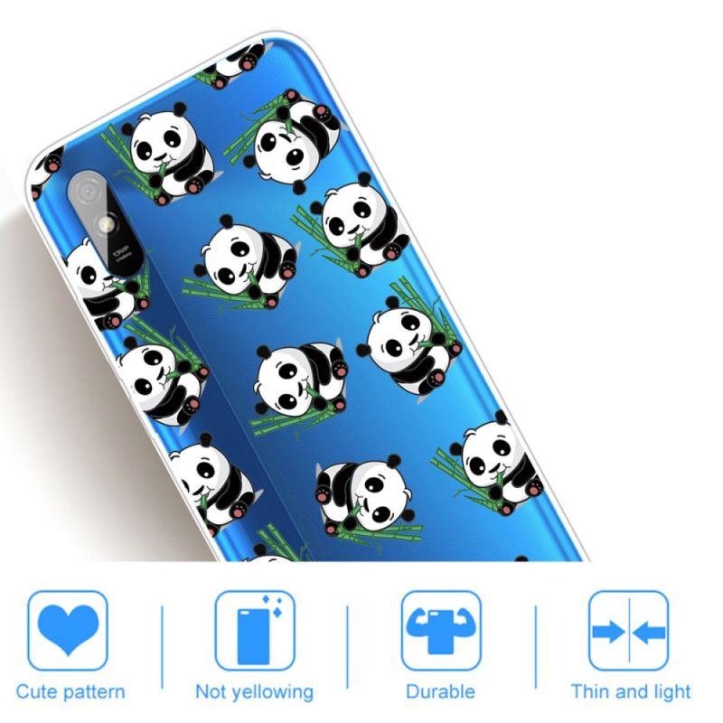 Hoesje voor Xiaomi Redmi 9A Kleine Panda'S