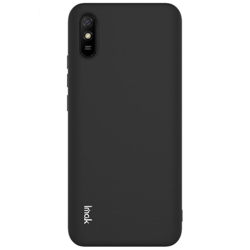 Hoesje voor Xiaomi Redmi 9A Rood Zwart Imak Uc-2 Serie Velkleuren