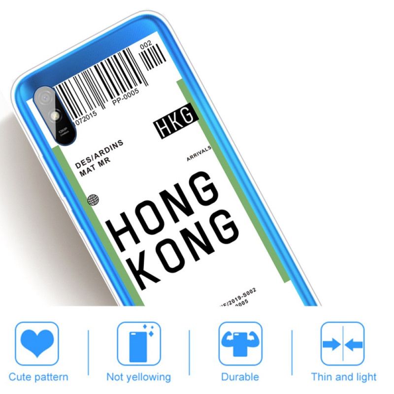 Hoesje Xiaomi Redmi 9A Instapkaart Naar Hong Kong