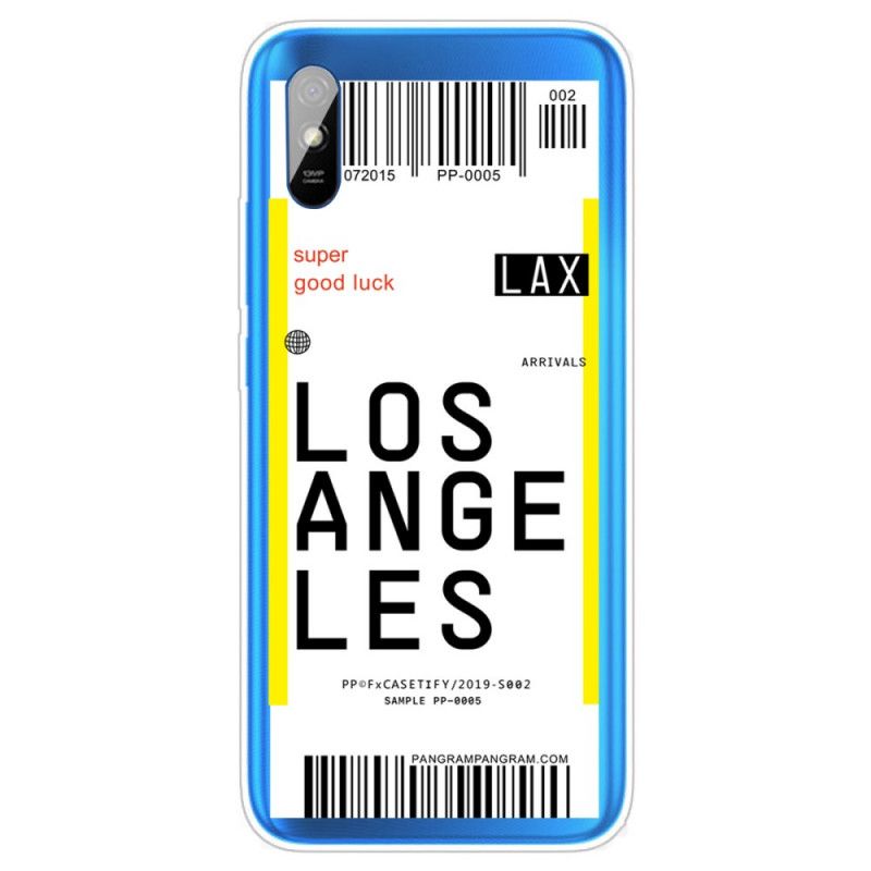 Hoesje Xiaomi Redmi 9A Instapkaart Naar Los Angeles