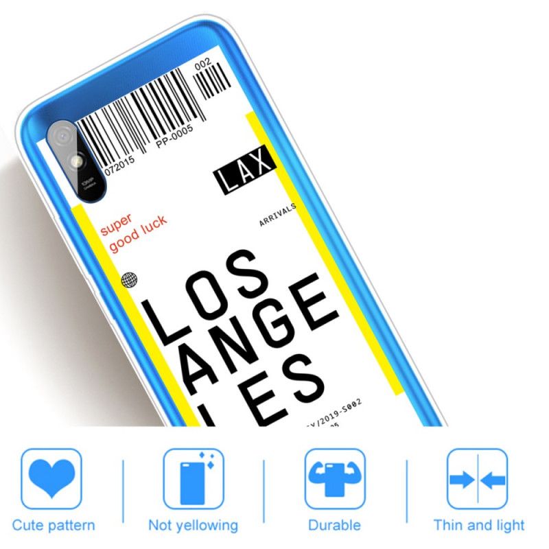 Hoesje Xiaomi Redmi 9A Instapkaart Naar Los Angeles
