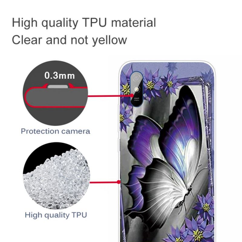 Hoesje Xiaomi Redmi 9A Koninklijke Vlinder