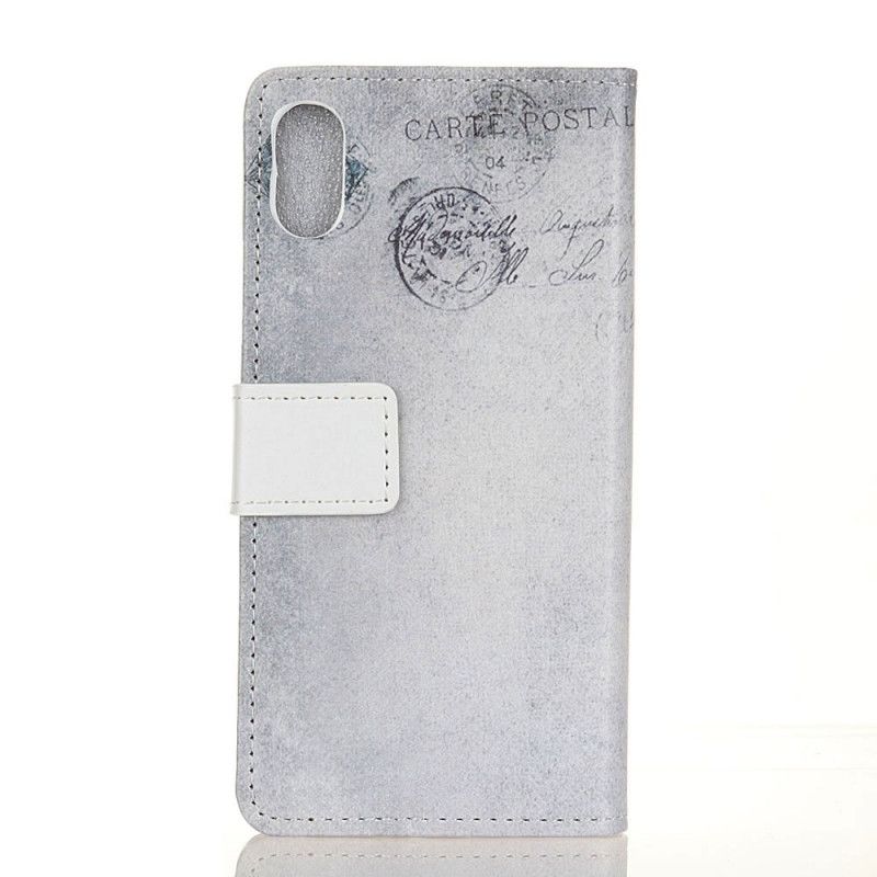 Leren Hoesje voor Xiaomi Redmi 9A Reizende Kat