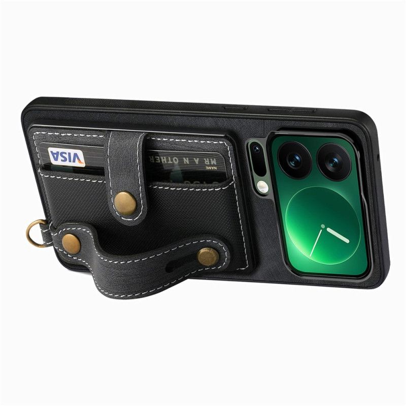 Case Hoesje Xiaomi 17 Pro Telefoonhoesje Kaarthouder En Standaard Met Uitklapbare Voet