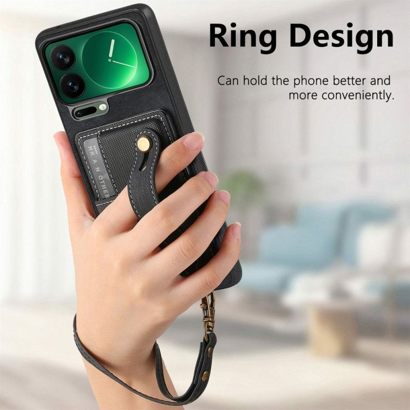 Case Hoesje Xiaomi 17 Pro Telefoonhoesje Kaarthouder En Standaard Met Uitklapbare Voet