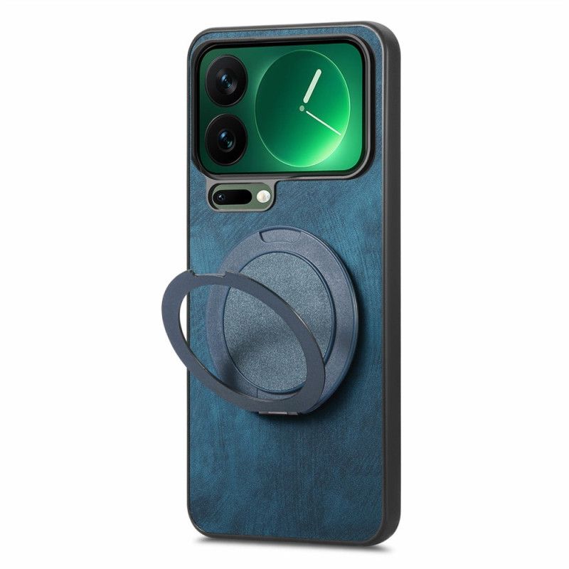 Cover Hoesje Xiaomi 17 Pro Telefoonhoesje Draaibare Standaard Retro Ledertextuur