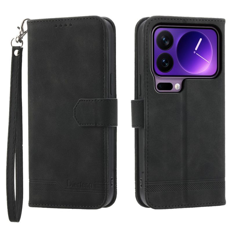 Flip Case Leren Xiaomi 17 Pro Dierfeng