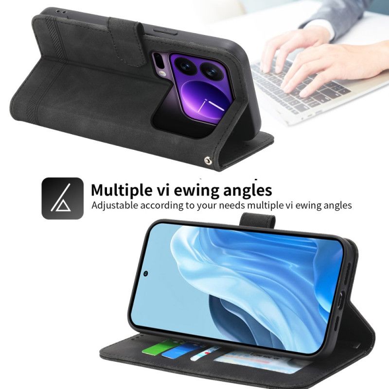 Flip Case Leren Xiaomi 17 Pro Dierfeng