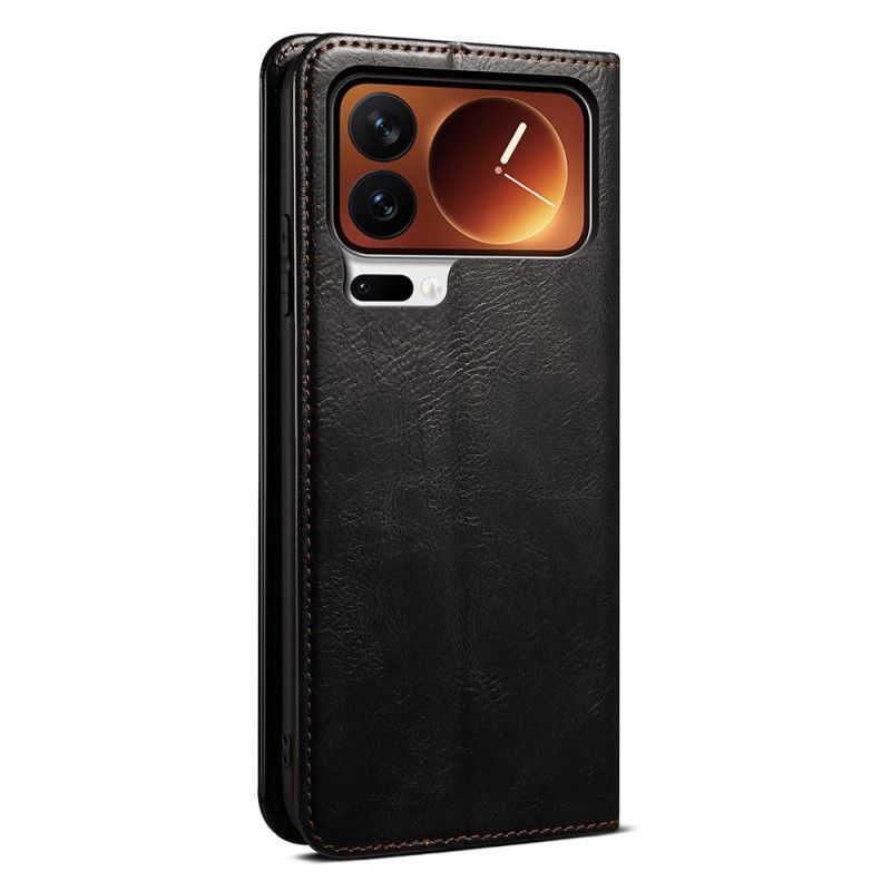 Folio-hoesje Xiaomi 17 Pro Gewaxt Kunstleer