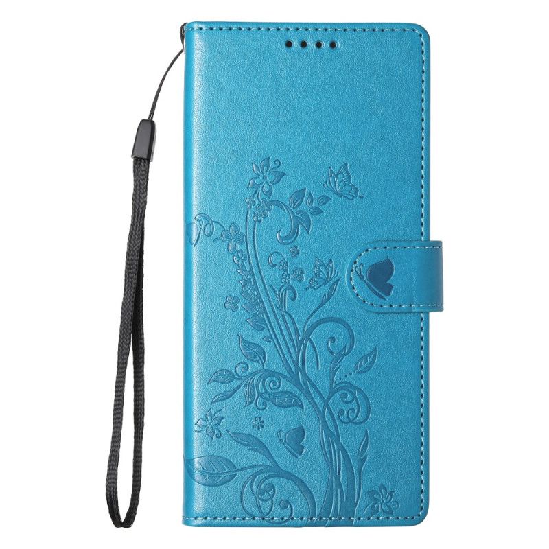 Folio-hoesje Xiaomi 17 Pro Telefoonhoesje Bloemen- En Vlinderpatroon