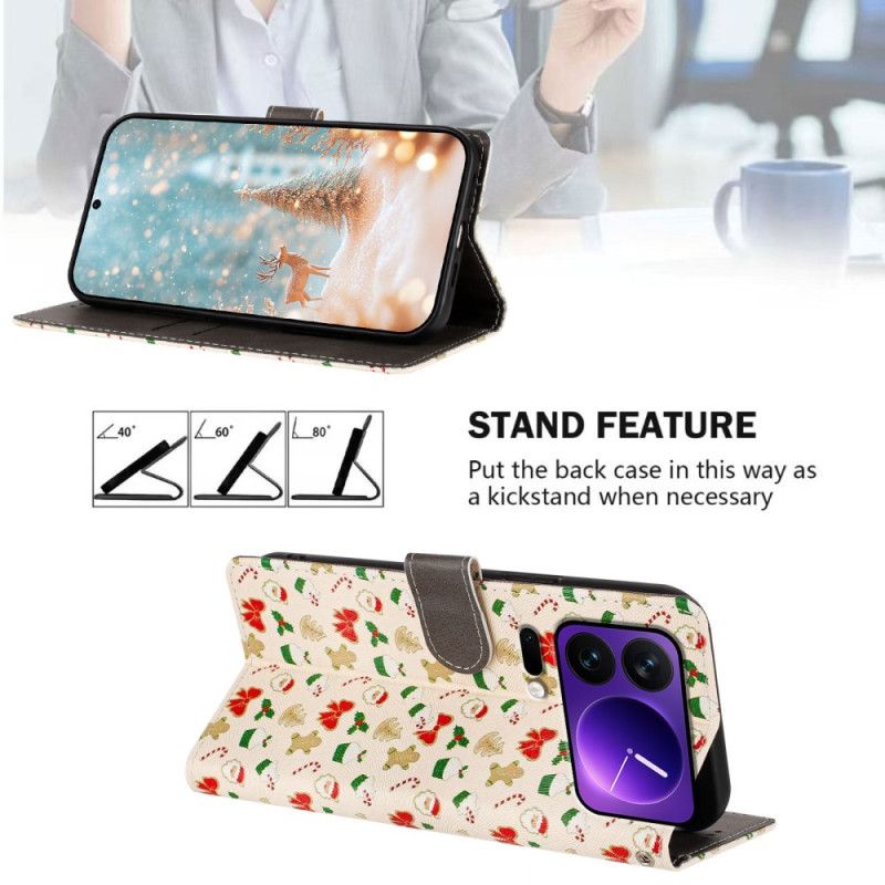 Folio-hoesje Xiaomi 17 Pro Telefoonhoesje Kerst