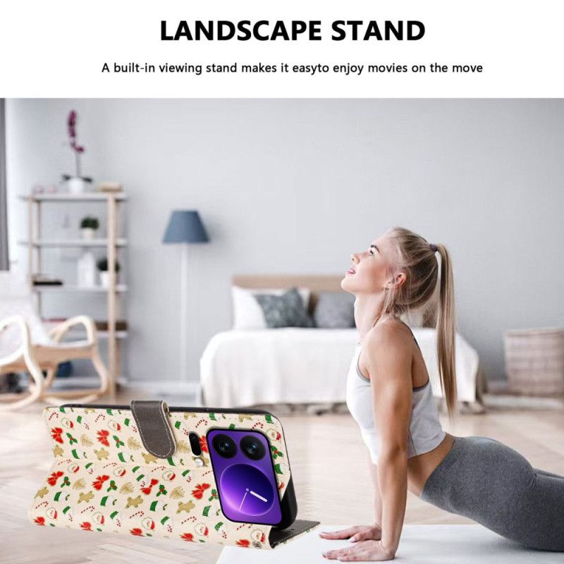 Folio-hoesje Xiaomi 17 Pro Telefoonhoesje Kerst