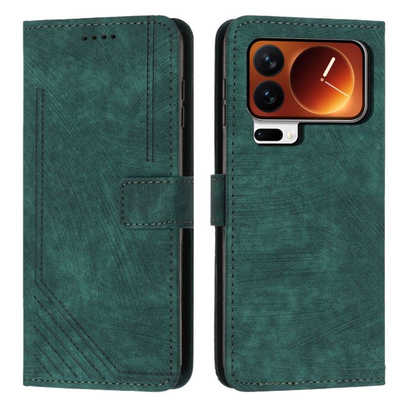 Folio-hoesje Xiaomi 17 Pro Telefoonhoesje Retro Design