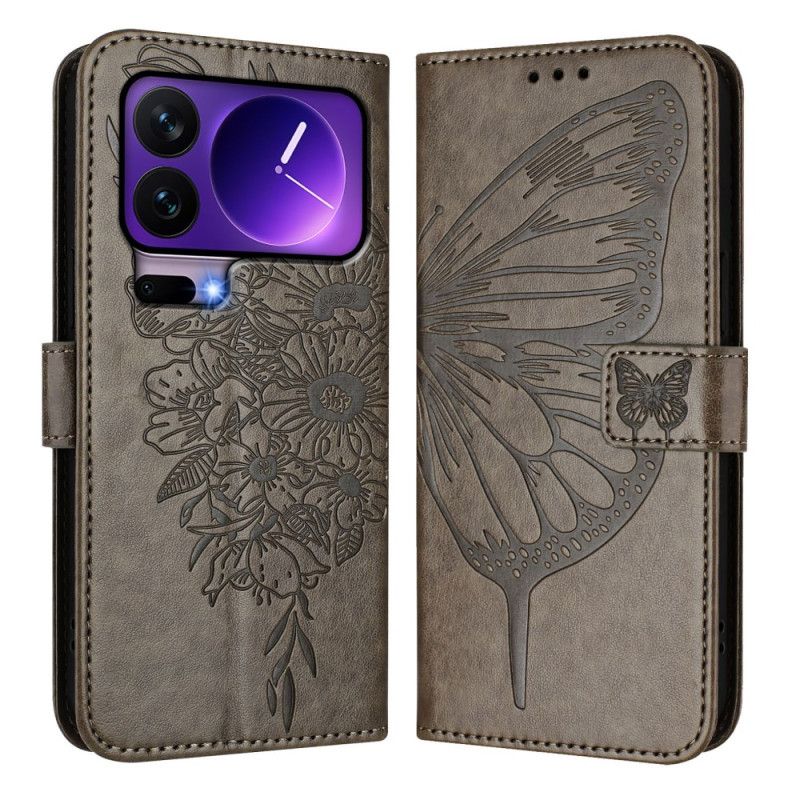 Folio-hoesje Xiaomi 17 Pro Telefoonhoesje Vlinderbandje