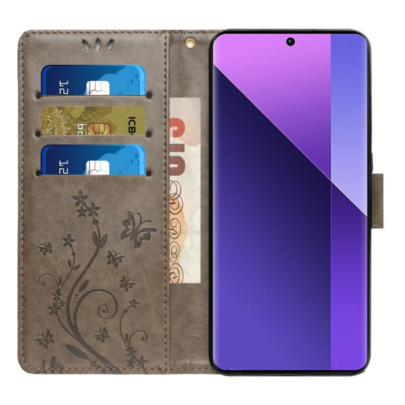 Folio-hoesje Xiaomi 17 Pro Telefoonhoesje Vlinders En Bloemen