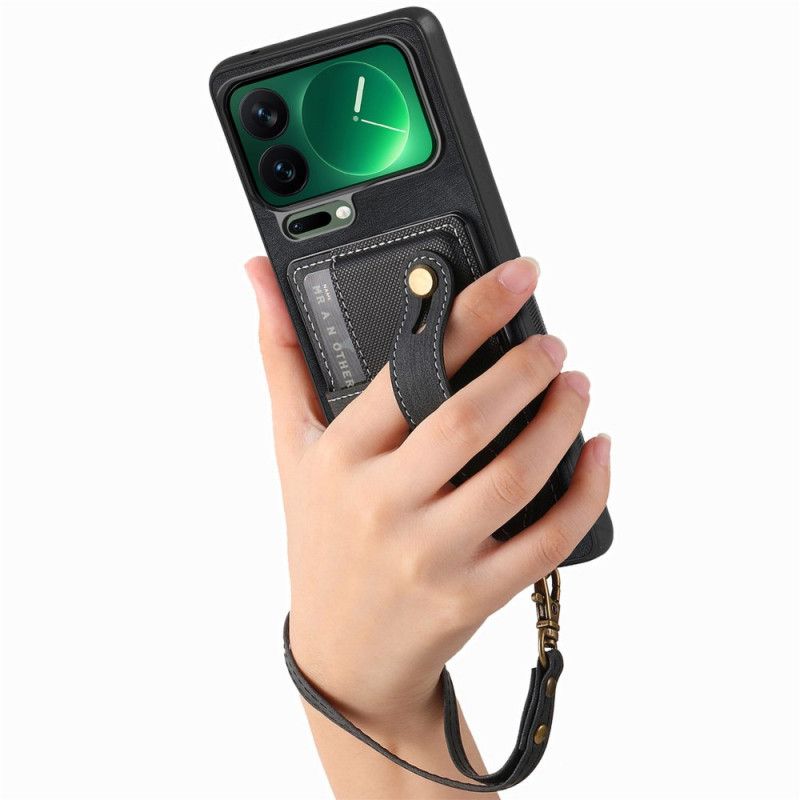 Hoesje Xiaomi 17 Pro Kaartsleuven En Riem Bescherming Hoesje