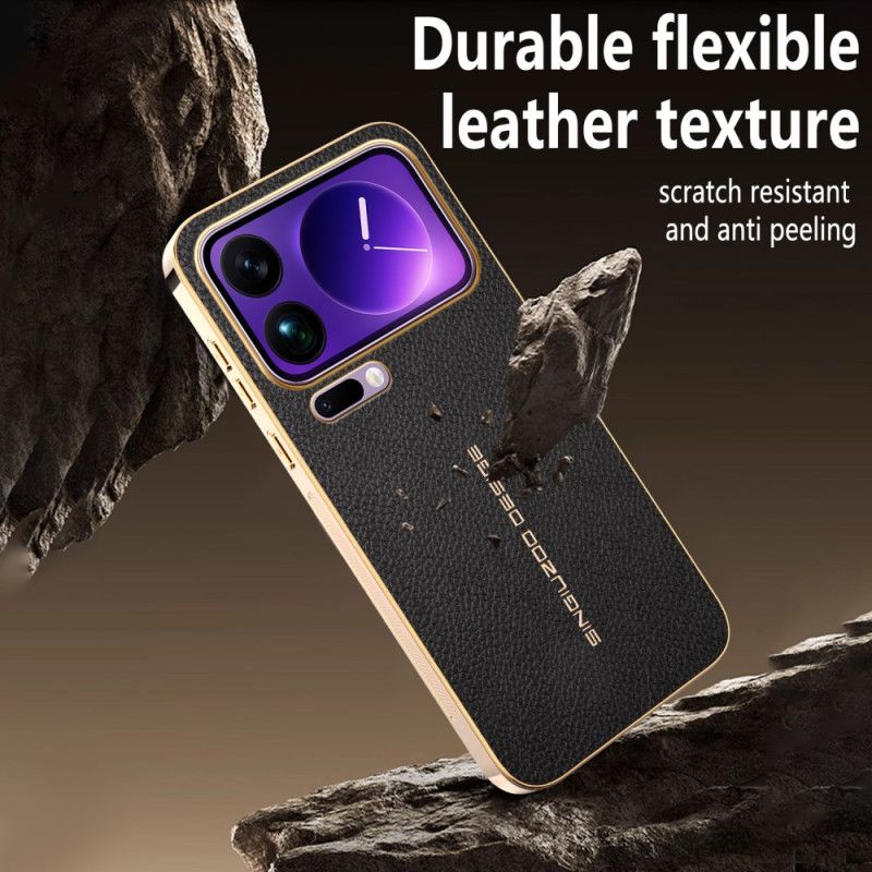 Hoesje Xiaomi 17 Pro Krasbestendige Lychee-textuur