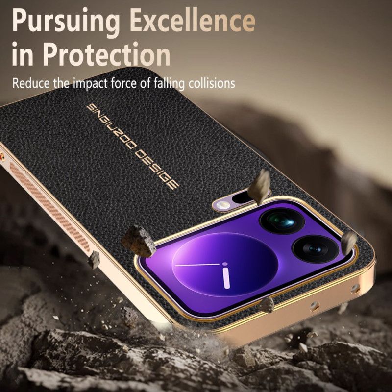 Hoesje Xiaomi 17 Pro Krasbestendige Lychee-textuur