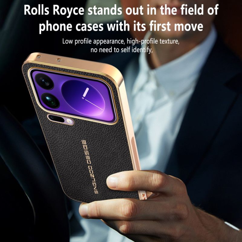 Hoesje Xiaomi 17 Pro Krasbestendige Lychee-textuur