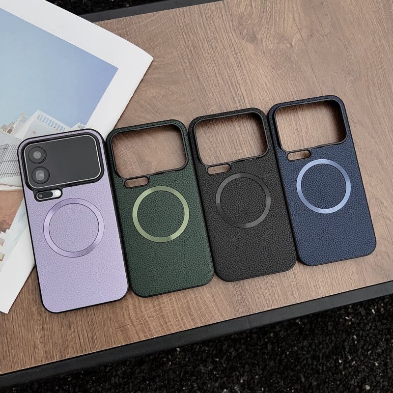 Hoesje Xiaomi 17 Pro Magnetisch Met Lychee-textuur Bescherming Hoesje