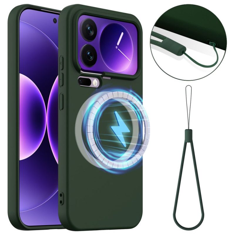 Hoesje Xiaomi 17 Pro Magnetisch Met Vloeibare Siliconen Bescherming Hoesje