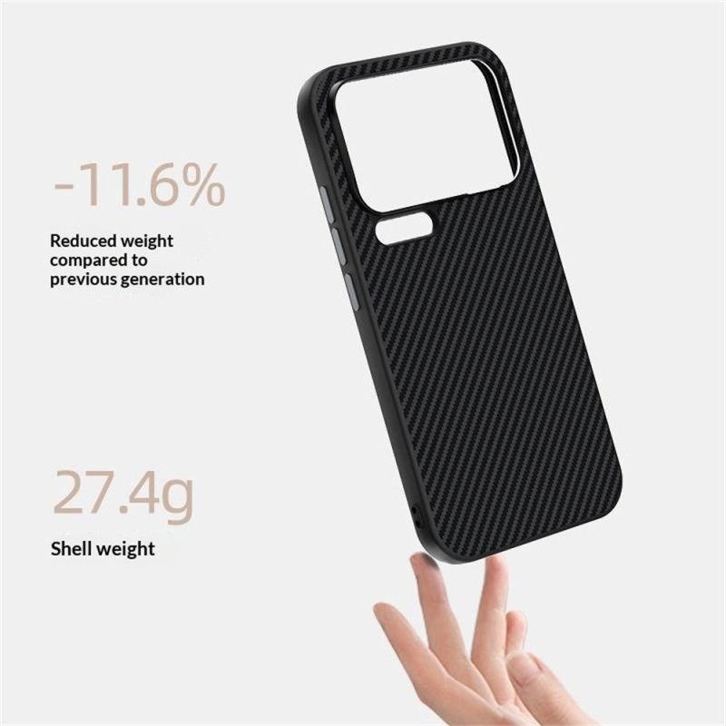 Hoesje Xiaomi 17 Pro Magnetische Sluiting Van Abeel Koolstofvezel